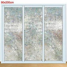3D Static Illuminative 90 x 200cm Decorative Privacy Glass Window Film Sticker 