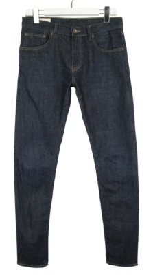 Ben Sherman The Dingley Skinny Leg Hombre W31/L34 Azul Oscuro Denim Cremallera Fly Foto 1 de 4