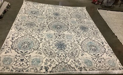 CREAM / LIGHT GREY 8'-0" x 10'-0" Flaw in Rug Reduced Price 1172669137 MAD600C-8 - Image 1 of 3