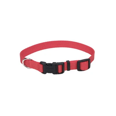 Coastal® Tuff Buckle Adjustable Nylon Dog Collar- Red - Image 1 of 2
