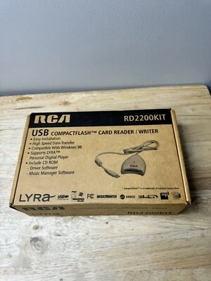 RCA USB CompactFlash Card Reader / Writer. RD2200KIT. NEW. Open Box - Image 1 of 4