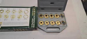 WOODRIVER 10-Piece Brass Router Bushing Set with Case - Picture 1 of 8