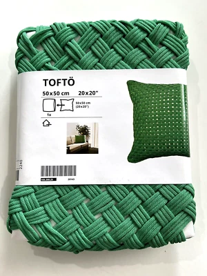 IKEA Tofto Funda de Cojín Verde Brillante Red Funda de Almohada 20x20" Interior/Exterior Nueva Foto 1 de 4