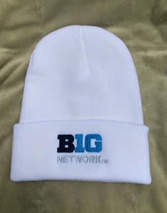S254 - NEW - Big 10 Ten Network Knit Cap - White - Tournament Special - Picture 1 of 4