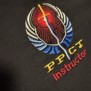 Pressure Points Control Tatics Instructor Polo Embroidered Black Sz. XL Security - Picture 1 of 8