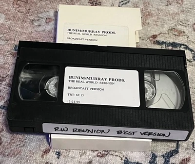 MTV The Real World 1st Reunion Inside Out Episode Production VHS 1996 Reality - Image 1 of 4