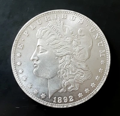 1892-CC Morgan Silver Dollar Carson City  - Ungraded- Excellent Semi-key Coin - Image 1 of 2