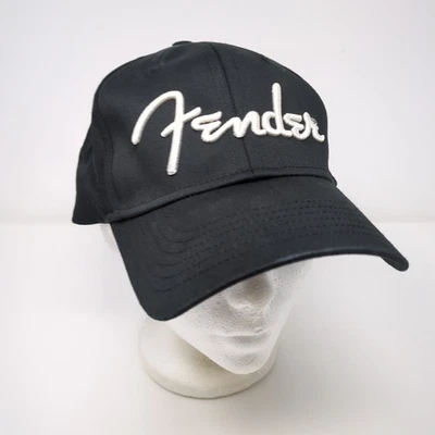 Gorra de béisbol Fender Guitars negra con logotipo blanco elástico OSFM Foto 1 de 4