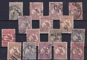 Australian Unchecked Roo Collection Of 16 Fine Used BP15596 - Picture 1 of 1