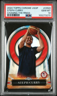 PSA 10 2024 Topps Chrome USOP Stephen Curry Chasing the Rings #20 SSP Steph - Image 1 of 2