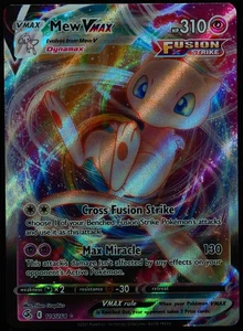 Mew VMAX #114 NM Pokemon Card - Picture 1 of 3
