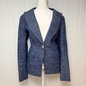 Tommy Hilfiger formeller klassischer marineblauer BH Langarm Blazer Größe 10 - Bild 1 von 15