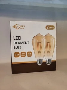 LED Filament Bulbs 2 Pack 400 lumens class A Energy rating. - Picture 1 of 2