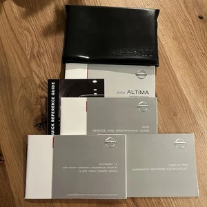 2005 Nissan Altima Owners Manuals (5 Books) with Leather Nissan Case OEM - Picture 1 of 19