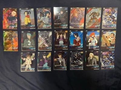 Bandai Gundam Arsenal Base Card 20 Piece Set Mega Rares, Rares And Commons - Image 1 of 2