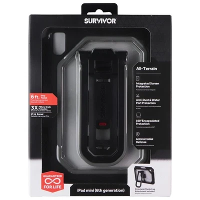 Griffin Survivor All Terrain Case for Apple iPad Mini (6th Gen) - Clear / Black - Image 1 of 2