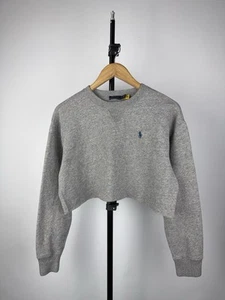 Polo Ralph Lauren Oversized Cropped Women’s Sweatshirt Top Women’s S-M Size - Picture 1 of 7