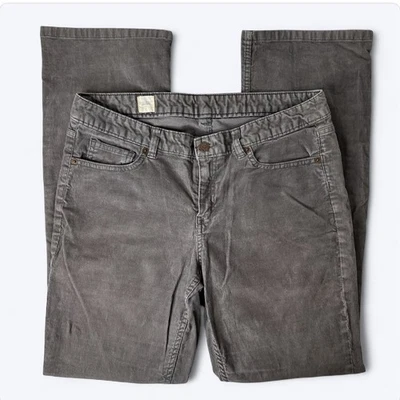 Lands End Canvas Boot Cut Corduroy Pants Sz 30 Gray Mid Rise Gorpcore Fall - Image 1 of 4