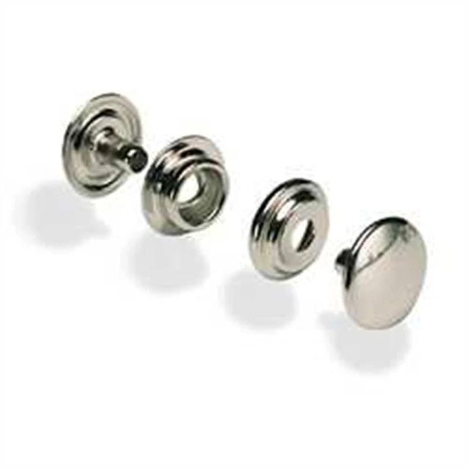 Paquete de 10 Line 24 Dot Nickel Snap 1263-02 de Steckstore Foto 1 de 1