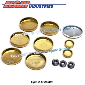 New Brass Freeze Plug Kit Fits Some 1987-2006 Jeep 4.0L 242 6 Cylinder Engines - Picture 1 of 5