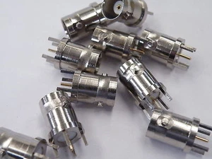 5 Pcs Round 4 Pin PCB Mounting BNC Socket Hi Quality 20g EN13 - Picture 1 of 3