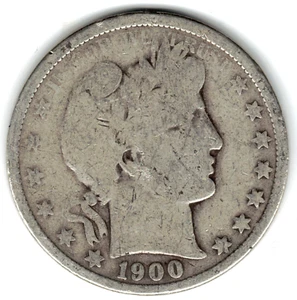 1900 O Barber Half grades in GOOD + condition ~ PLEASE SEE THE SCAN    stk b 19 - Imagen 1 de 5