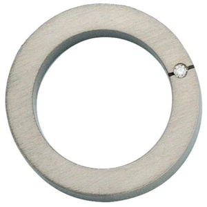 Titanium Diamond Pendant Brilliant, Circular, Matted, Women - Picture 1 of 2