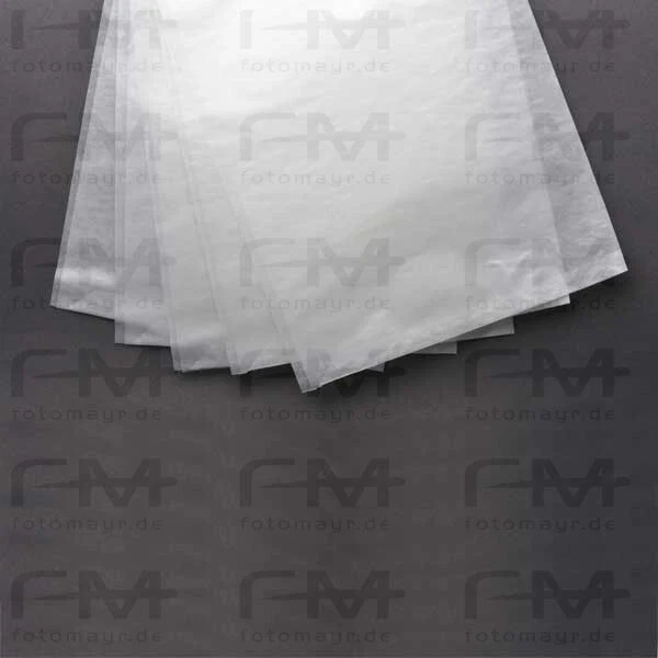 DIVERSE HERSTELLER Pergamin Hülle 9x13 cm (125x95+10 mm) Breitseite offen, 100 Stück