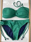 Emerald Green OCEAN CLUB Bandeau Top Bikini  Size 16