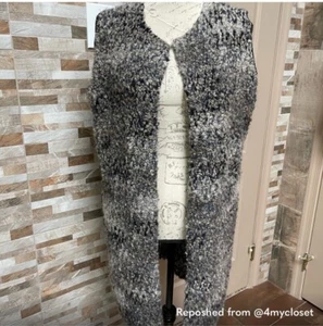 Cocogio Women’s Wool & Mohair Blend Cardigan Vest Made in Italy Size M - Picture 1 of 8