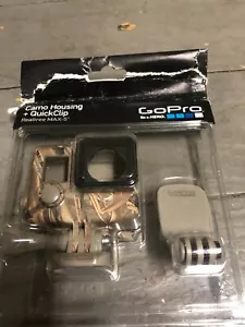 GoPro Camo Housing Quick Clip Hero4-Hero3+Black Realtree Max-5 HD AHCSH-001+Caps - Picture 1 of 3