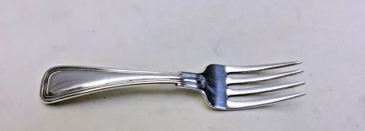 ANTIGUO TENEDOR DE BEBÉ FRANCÉS PLATA ESTERLINA - FINO CLÁSICO GORHAM 1905 Foto 1 de 3