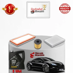 KIT TAGLIANDO 3 FILTRI E OLIO PEUGEOT RCZ 1.6 16V 115KW 156CV DAL 2010 -> - Imagen 1 de 1