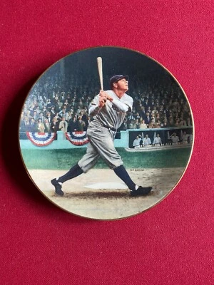 1992, Бейб Рут, «НАЗВАННЫЙ ВЫСТРЕЛ», коллекционная тарелка (винтаж) Yankees - Изображение 1 из 2