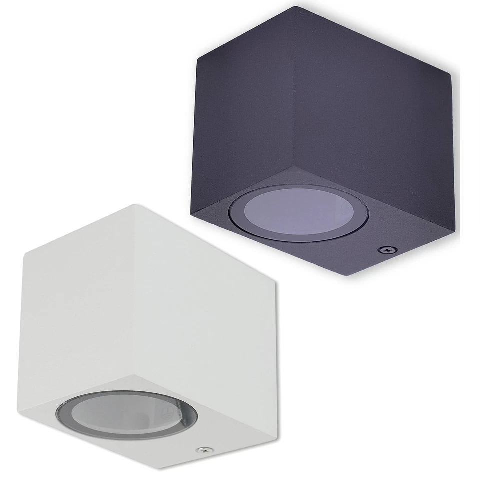 Wandleuchte Außen-Leuchte Außenlampe IP44 Aluminium GU10 Gartenlampe Wandlampe - Bild 1 von 1