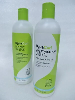 DEVA CURL NO POO ORIGINAL CLEANSER & ONE CONDITION 12 OZ - Image 1 of 4