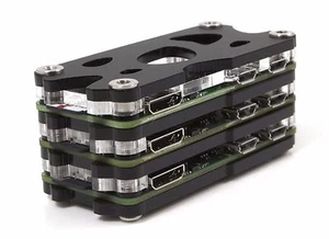 Custodia C4Labs Triple Stack Zero per Raspberry Pi Zero 1.2, 1.3 e Zero-W - Foto 1 di 5