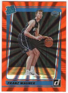 Franz Wagner 2021-22 Donruss Rated Rookie #235 Orange Laser RC Magic - Picture 1 of 2
