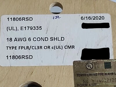 Cable de alarma/seguridad elevador blindado Advanced Digital 11806RSD 18/6C gris/50 pies Foto 1 de 4