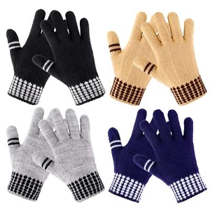 Kids Winter Gloves for Boys Girls - 4 Pairs Kids Boys Winter Gloves Kids Mit - Picture 1 of 7