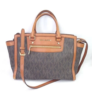 Michael Kors Selma Handbag Singnature Print Leather Shoulder Strap Purse - Picture 1 of 14