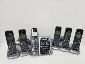 Panasonic KX-TG7641 Téléphone sans fil Bluetooth 6.0 DECT, base et 5 combinés - Photo 1/16