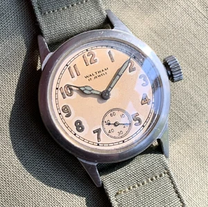1944 Waltham ORD. DEPT. Grade: No. 10617 17J WWII US Military Patina Dial Watch - Picture 1 of 13