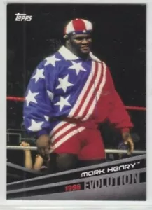 MARK HENRY (2018 Topps WWE *EVOLUTION* INSERT CARD E-32) 1996 AEW - Picture 1 of 1