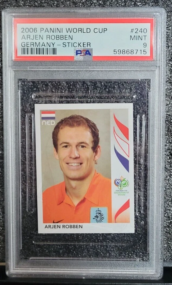 Arjen Robben 2006 World Cup Panini Stickers #240 Team Netherlands - PSA 9 - Image 1 of 1