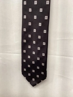 Corbatas Brooks negras de seda hechas en EE. UU. 4x59 Foto 1 de 3