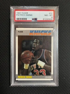 1987 Fleer Patrick Ewing PSA 8 - Picture 1 of 3