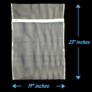 LARGE MESH Laundry Bag 19x23" Washing Machine Bra Lingerie Delicates Wash Net - Picture 1 of 2