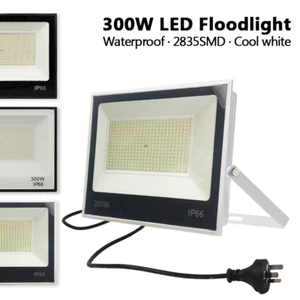 300W Flood Light Outdoor Pathway Security LED Floodlight AU Plug Spotlight Cool - Picture 1 of 15
