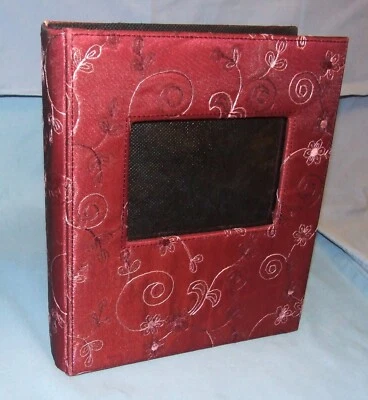 Postbound Fabric Pocket Photo Album - Holds 200 4x6 Photos w/Cover Pocket-EUC - Image 1 of 4